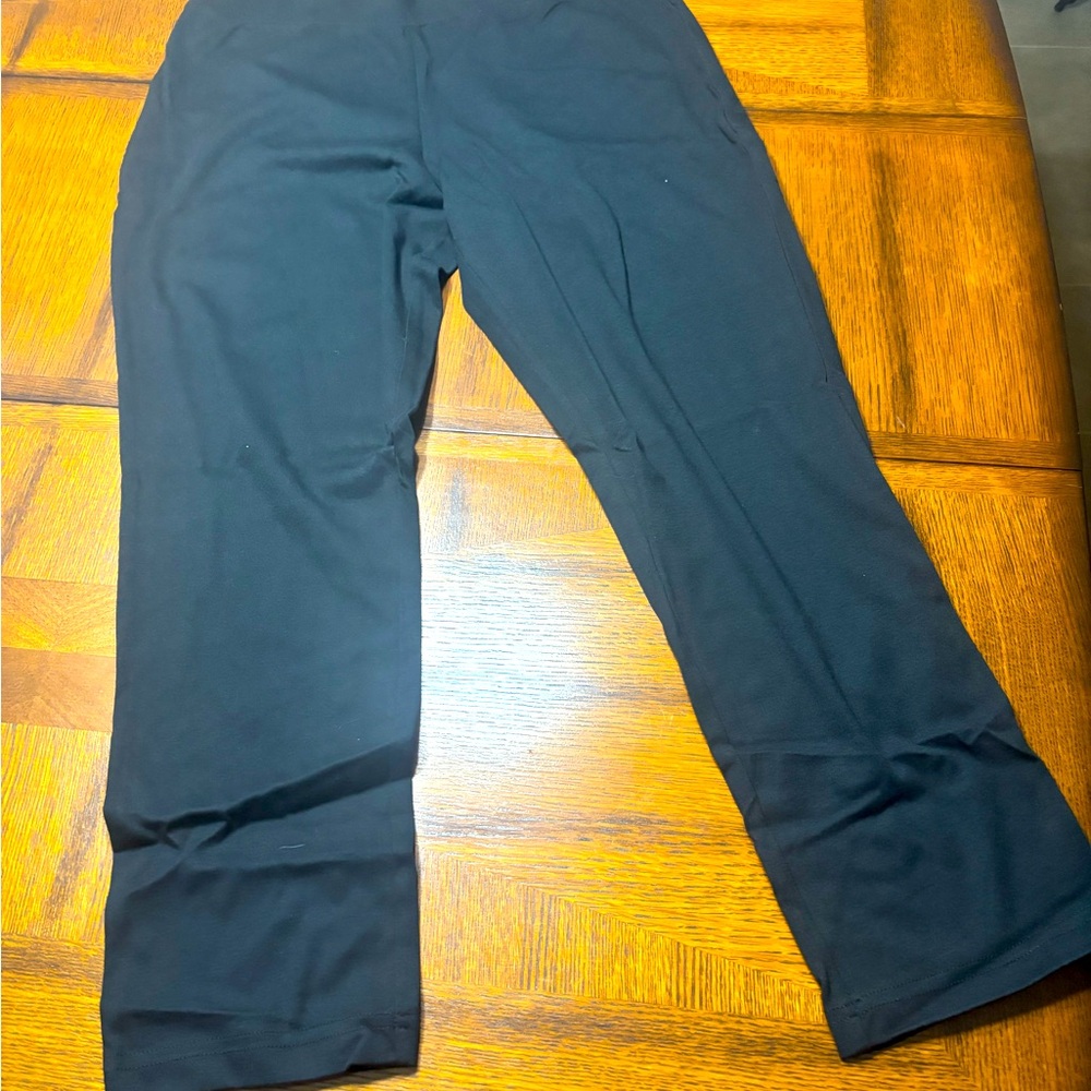 Appleseed's casual Black pants petite large NWT